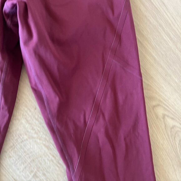 Good American Bonded Leggings Wine Active Workout Maroon Size 4 XL - Picture 7 of 14